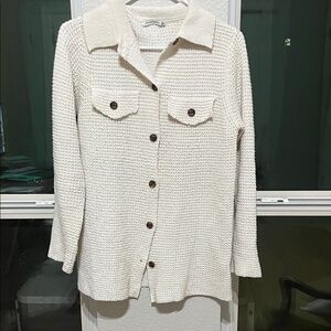 Staccato Cream Button-Up Cardigan